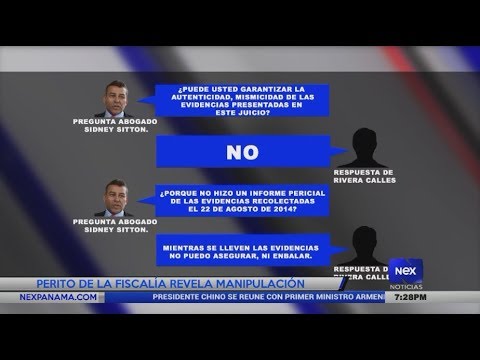 Perito de la fiscalía revela manipulación