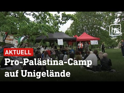 Protestcamp an der Goethe-Uni in Frankfurt sorgt für Aufruhr | hessenschau
