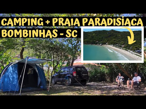 ACAMPAMOS NA MELHOR PRAIA DE BOMBINHAS - SC | CAMPING CANTO DA LUA | EMBARQUE NESSA AVENTURA EP.068