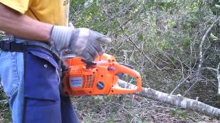 preview picture of video 'Defective Brand New Husqvarna Chainsaw'