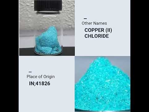 COPPER (II) CHLORIDE 98% (dihydrate) CAS NO 10125-13-0