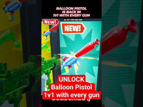 BALLOON PISTOL 1V1 with every gun FORTNITE HIVE MAP @hivecr8 hivecr8