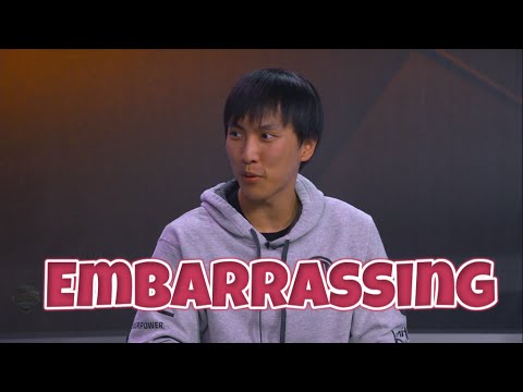 Doublelift firing shots at Huni