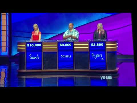 Double Jeopardy, Sarah Frontiera Day 3 - guessing on the 2nd Daily Double 😜 (1/29/20)