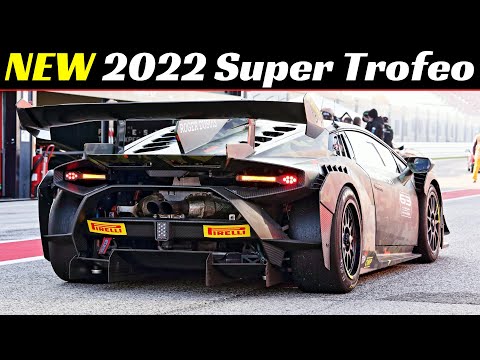 NEW 2022 Lamborghini Huracan Super Trofeo EVO2 - First Look & Track Laps at Misano Circuit