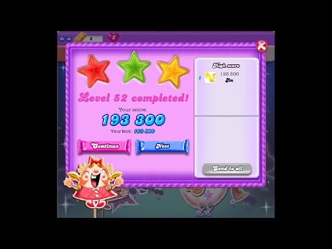 Candy Crush Saga [Dreamworld] Level 52 ★★★ 3 Stars