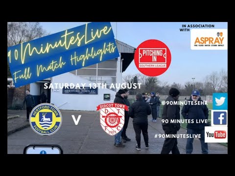 Match highlights of the SOUTHERN LEAGUE NON-LEAGUE MATCH between HERTFORD TOWN and DIDCOT TOWN