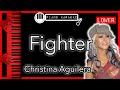 Fighter (LOWER -3) - Christina Aguilera - Piano Karaoke Instrumental