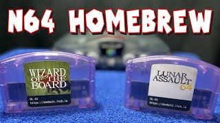 N64 Homebrew Games Lunar Assault 64 & Wizard of the Board