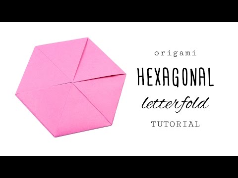Origami Hexagon Letterfold Tutorial - Paper Kawaii