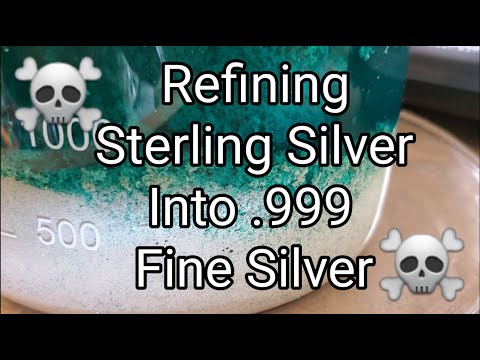 Refining Sterling Silver Into .99 - .999 Fine Silver (minus silver cell)