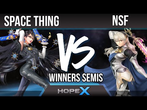 Hope X Singles:  Spacething (Bayonetta & Greninja) vs. NSF (Corrin) WS
