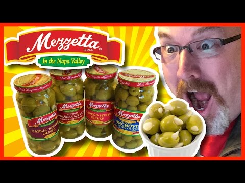 Mezzetta Olive Review - Anchovy Stuffed, Garlic, Habanero Cheese, Jalapeño