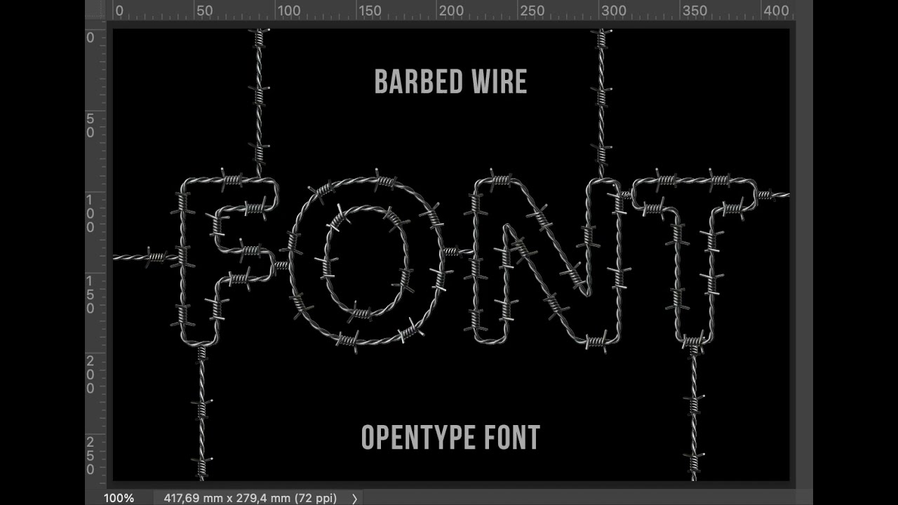 Barbed Wire Font