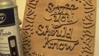 How to carve a relief style plaque