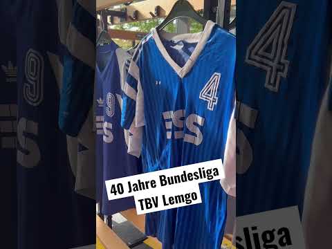 Der TBV Lemgo spielt seit 40 Jahren in der Handball-Bundesliga. Hier sind alle Trikots! #tbvlemgo