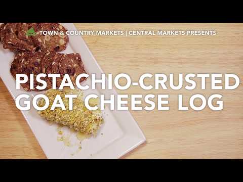 Pistachio-Crusted Goat Cheese Log