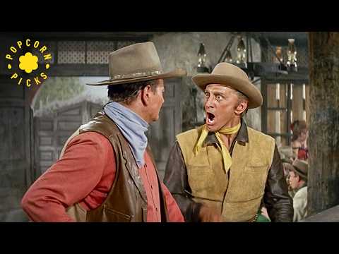 Final Standoff: John Wayne vs Kirk Douglas | The War Wagon