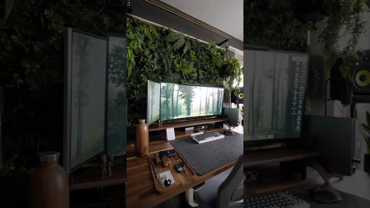 Relaxing Atmosphere & Gorgeous Desktop Setup | Nature Inspire - Beautiful Plants