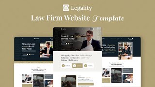Legality - Lawyer Website Template / Build Your Law Firm Website with Legality T