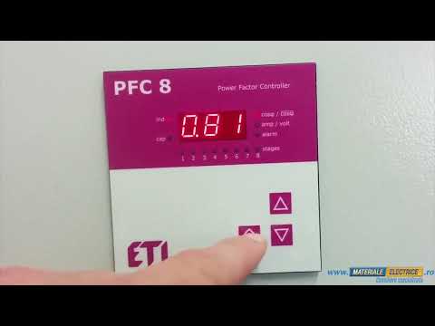 Video PFC 8 RS Controler pentru  baterie de condensatori