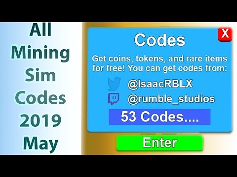 Roblox Mining Simulator Codes 2018 Tokens Roblox Code Free Robux 2019 - (120 codes) all roblox mining simulator codes 2018 gravycatman