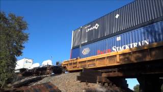 preview picture of video 'Westbound UP Stack at Caldwell, TX - 9.22.2013'