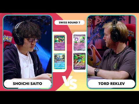 Day 2 TCG Tord Reklev Vs Shoichi Saito | 2023 Pokémon World Championships Swiss R7