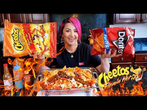 FLAMIN HOT CHEETOS & DORITOS LOCOS Recipe| MEXICAN Street Food SNACKS