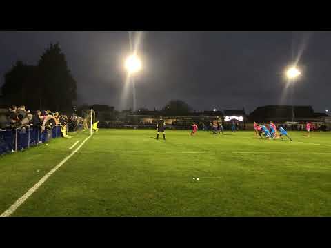 Peter Crook saves Scott Pollock penalty Peterborough Sports vs Boston United