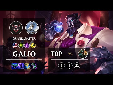 Galio Top vs Gangplank - NA Grandmaster Patch 11.4
