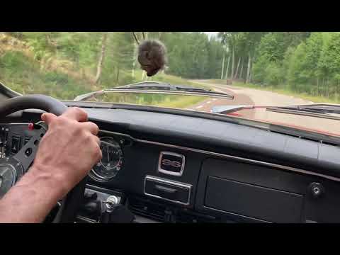Drivning my recently restorered Saab 96 V4 with tuned 1700-engine