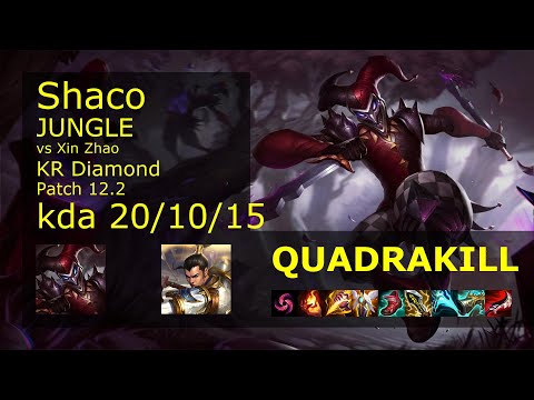 Rank 5 Korean Shaco: Jungle vs Xin Zhao // [롤] 샤코 vs 신 짜오 정글