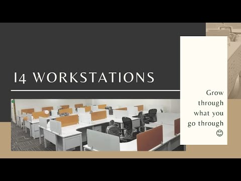6 seater wooden smart desk office workstation