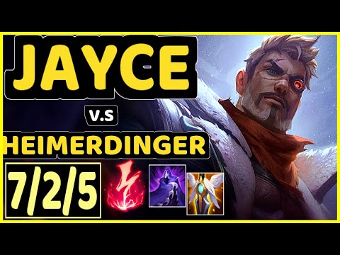 JAYCE vs HEIMERDINGER - 7/2/5 KDA TOP CHALLENGER GAMEPLAY - NA
