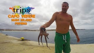 preview picture of video 'Capo Verde - Maio Island - Pesca - Fishing - Surfcasting - Spinning - Shark'