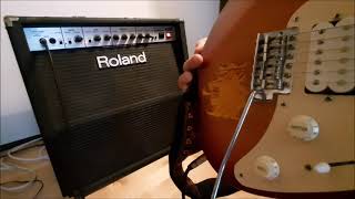Video thumbnail for Roland GC-408 TubeLogic 85W amp test by RockCoversMusic