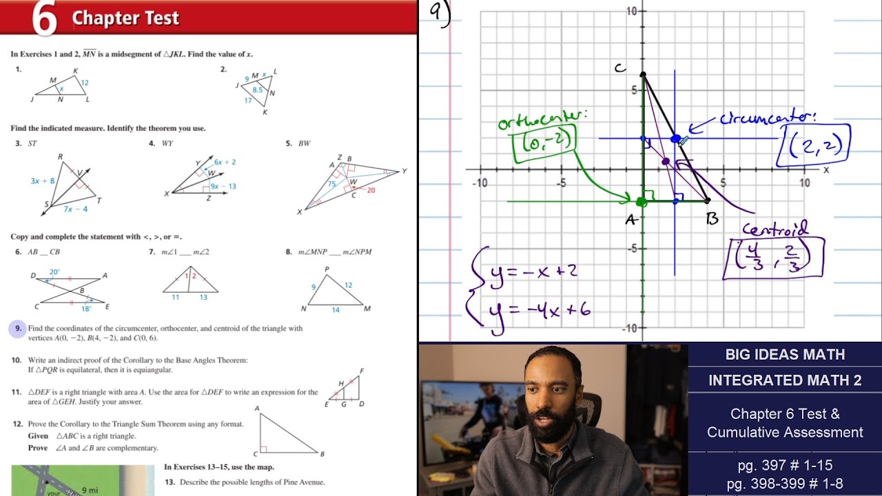 Big Ideas Math [IM2]: Chapter 6 Test & Cumulative Assessment (Problem Set)