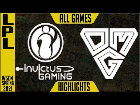IG vs OMG Highlights ALL GAMES | LPL Spring 2021 W5D4 | Invictus Gaming vs Oh My God