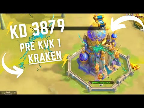 Kvk 1 Kraken ! Pre KvK ! Rank 1 KD 3879 ! 1v3 Kvk !