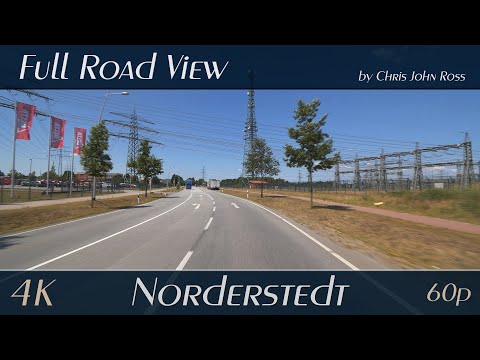 Norderstedt, Schleswig-Holstein, Germany: Laweatzstraße, Beim Umspannwerk - 4K (2160p/60p) Ultra HD