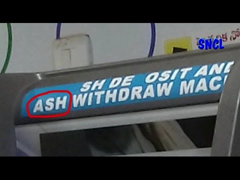 Fun and Entertainment Videos 1 - ATM   Ash Teller Machine