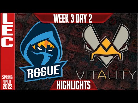 RGE vs VIT Highlights | LEC Spring 2022 W3D2 | Rogue vs Team Vitality