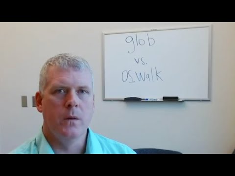 Python Glob Vs Os Walk