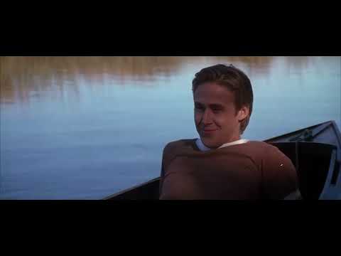 The Notebook trailer still: boat scene on the lake foreshadowing the score cue