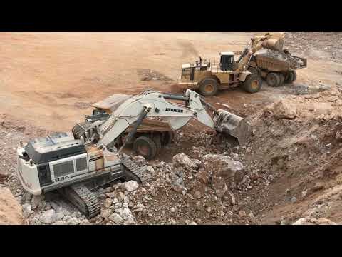 Liebherr 984 Excavator And Caterpillar 992G Loading Cat Dumpers - Sotiriadis/Labrianidis Mining