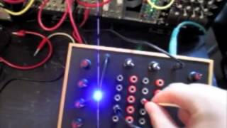 Sonic Architecture Lab V2 being modulated by eurorack and diy sequencer
