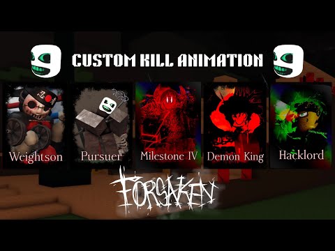 Server Wiping With CUSTOM KILL ANIMATION KILLER SKINS (Forsaken)