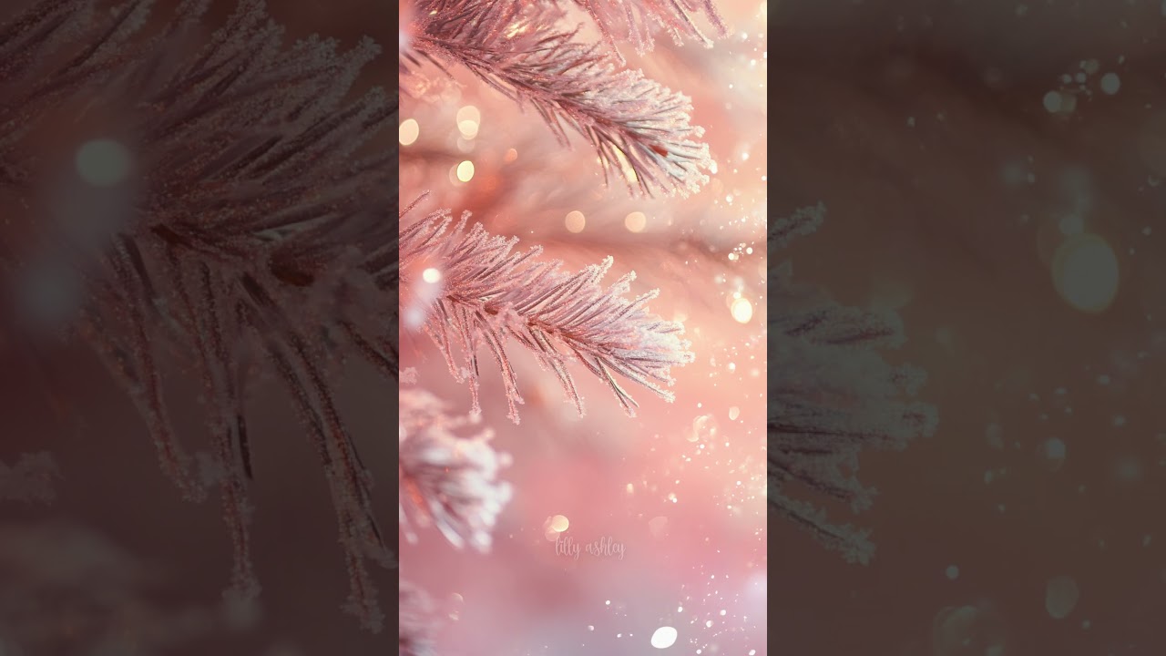 Free Aesthetic Winter Backgrounds for Phone Screens - Holiday Pink Snow Wallpapers for the Season