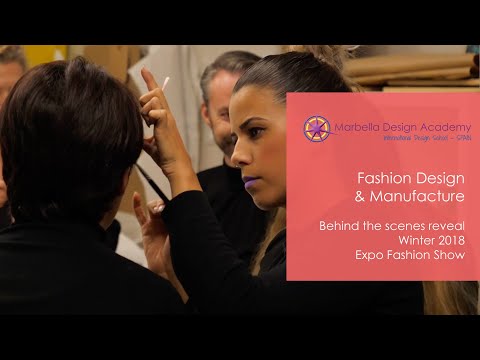Behind the scenes reveal on our Fashion expo and Catwalk - Marbella Design Academy Winter 2018
